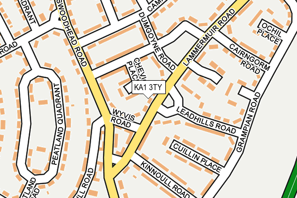 KA1 3TY map - OS OpenMap – Local (Ordnance Survey)
