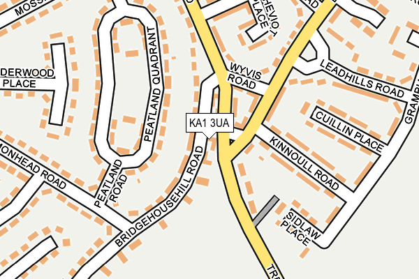 KA1 3UA map - OS OpenMap – Local (Ordnance Survey)