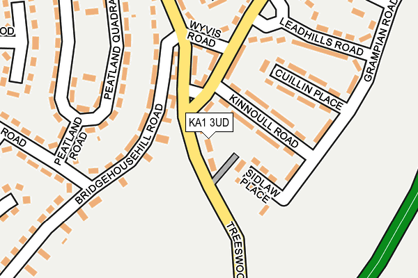 KA1 3UD map - OS OpenMap – Local (Ordnance Survey)
