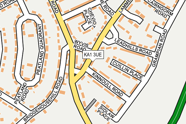 KA1 3UE map - OS OpenMap – Local (Ordnance Survey)