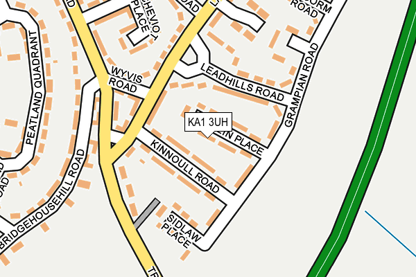 KA1 3UH map - OS OpenMap – Local (Ordnance Survey)