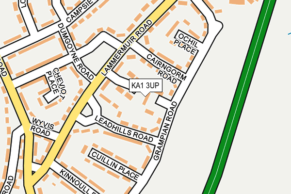 KA1 3UP map - OS OpenMap – Local (Ordnance Survey)