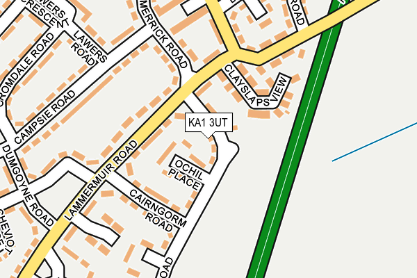 KA1 3UT map - OS OpenMap – Local (Ordnance Survey)