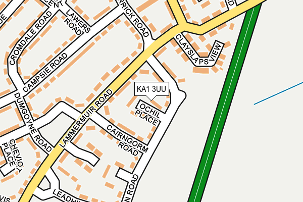 KA1 3UU map - OS OpenMap – Local (Ordnance Survey)