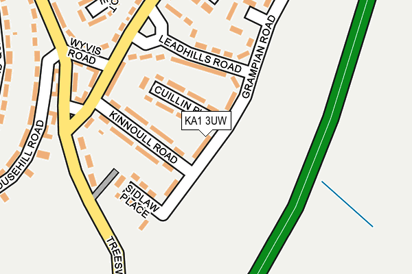 KA1 3UW map - OS OpenMap – Local (Ordnance Survey)