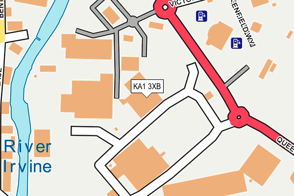 KA1 3XB map - OS OpenMap – Local (Ordnance Survey)