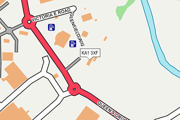 KA1 3XF map - OS OpenMap – Local (Ordnance Survey)