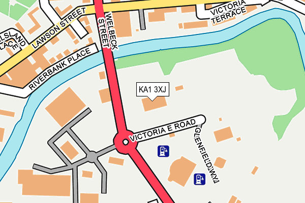 KA1 3XJ map - OS OpenMap – Local (Ordnance Survey)