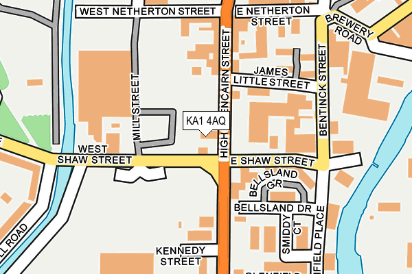 KA1 4AQ map - OS OpenMap – Local (Ordnance Survey)