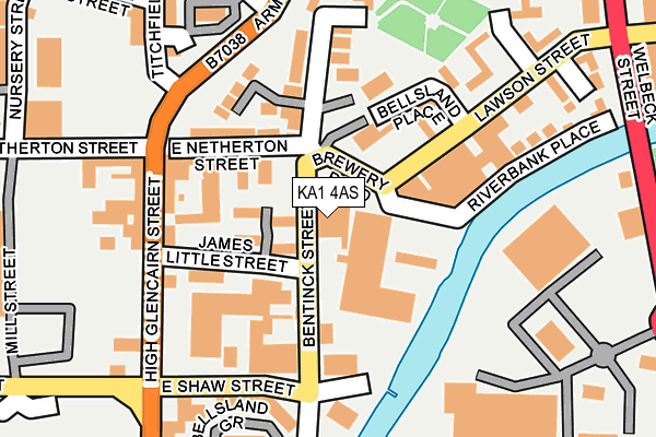 KA1 4AS map - OS OpenMap – Local (Ordnance Survey)