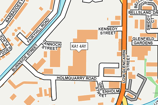 KA1 4AY map - OS OpenMap – Local (Ordnance Survey)