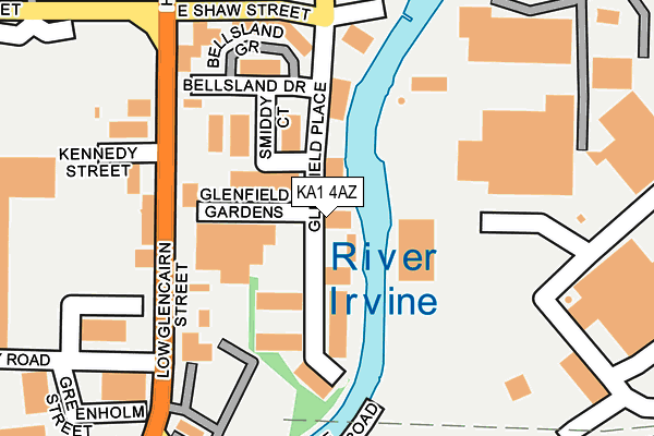 KA1 4AZ map - OS OpenMap – Local (Ordnance Survey)