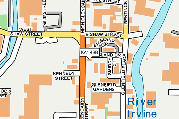 KA1 4BB map - OS OpenMap – Local (Ordnance Survey)