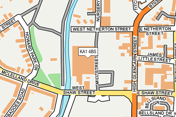 KA1 4BS map - OS OpenMap – Local (Ordnance Survey)