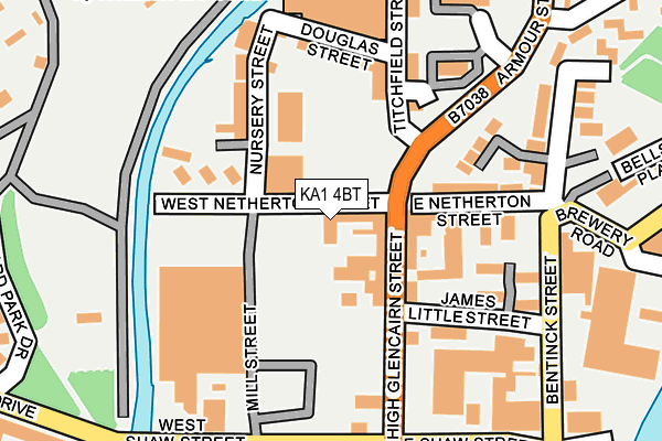 KA1 4BT map - OS OpenMap – Local (Ordnance Survey)