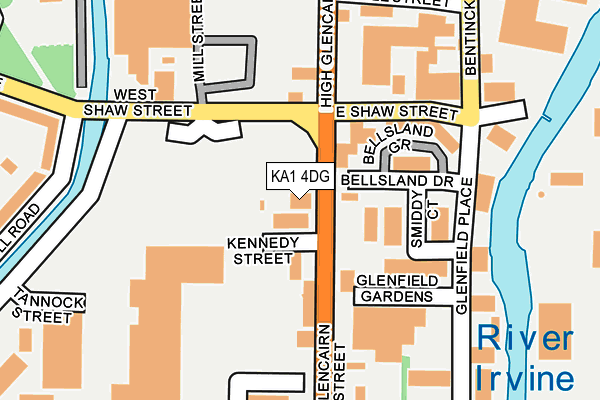 KA1 4DG map - OS OpenMap – Local (Ordnance Survey)