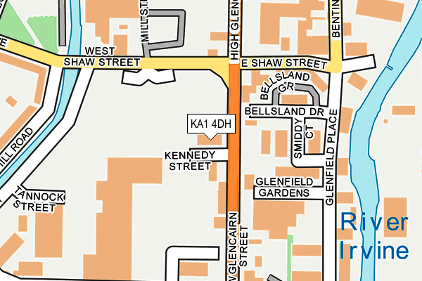 KA1 4DH map - OS OpenMap – Local (Ordnance Survey)