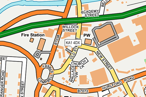 KA1 4DX map - OS OpenMap – Local (Ordnance Survey)