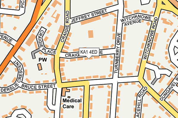 KA1 4ED map - OS OpenMap – Local (Ordnance Survey)