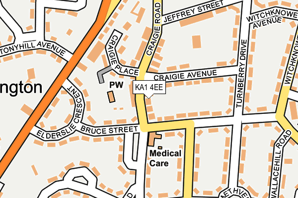 KA1 4EE map - OS OpenMap – Local (Ordnance Survey)