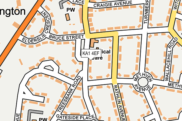 KA1 4EF map - OS OpenMap – Local (Ordnance Survey)