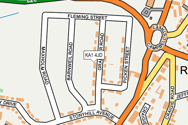 KA1 4JD map - OS OpenMap – Local (Ordnance Survey)