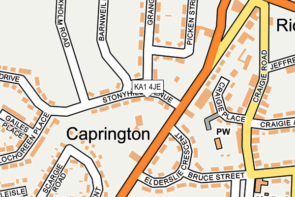 KA1 4JE map - OS OpenMap – Local (Ordnance Survey)