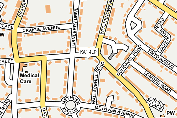 KA1 4LP map - OS OpenMap – Local (Ordnance Survey)