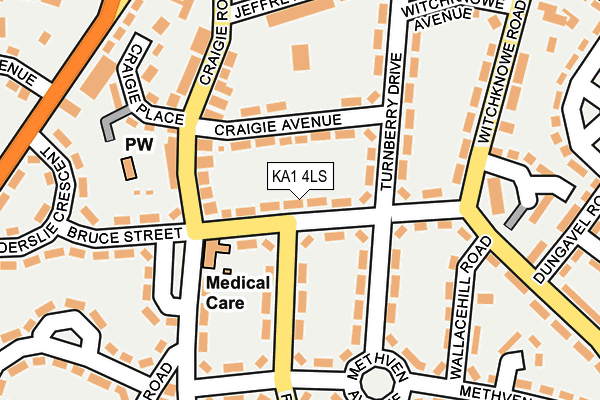 KA1 4LS map - OS OpenMap – Local (Ordnance Survey)