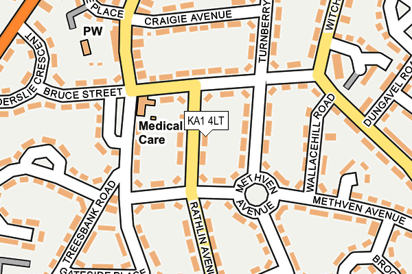 KA1 4LT map - OS OpenMap – Local (Ordnance Survey)