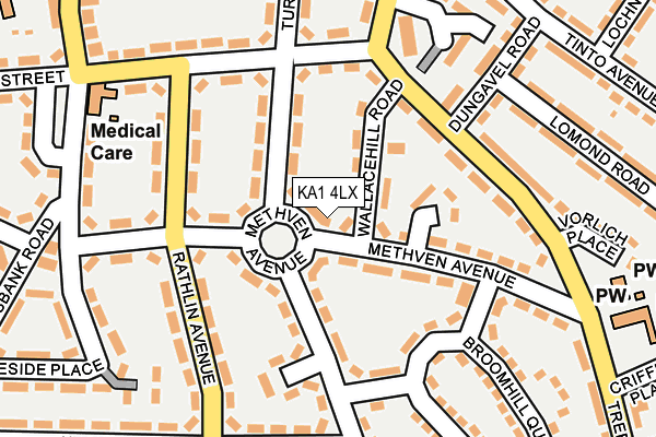 KA1 4LX map - OS OpenMap – Local (Ordnance Survey)