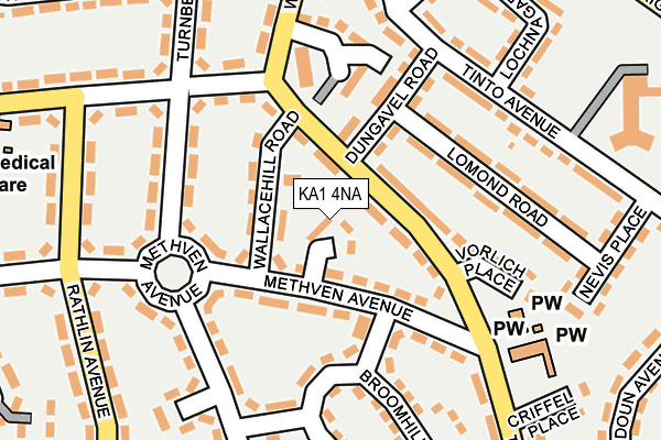 KA1 4NA map - OS OpenMap – Local (Ordnance Survey)