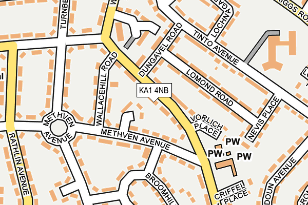 KA1 4NB map - OS OpenMap – Local (Ordnance Survey)
