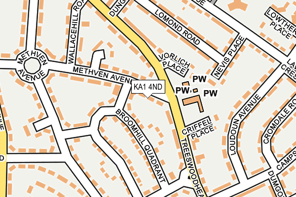 KA1 4ND map - OS OpenMap – Local (Ordnance Survey)