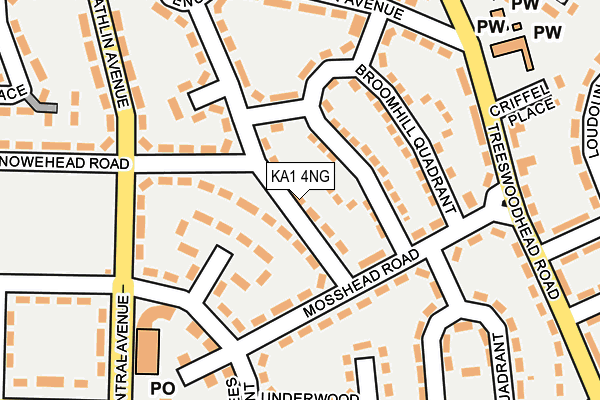 KA1 4NG map - OS OpenMap – Local (Ordnance Survey)