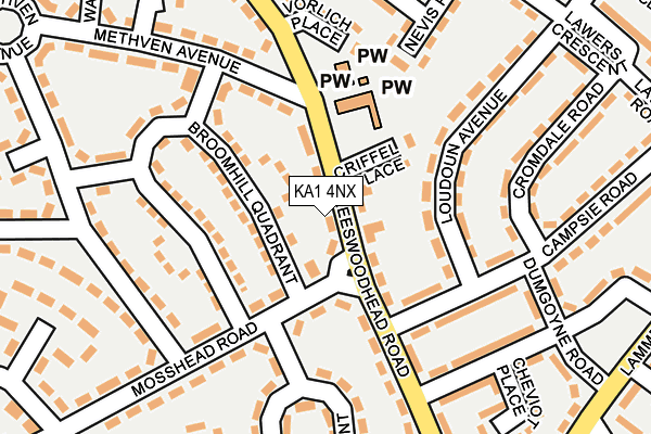 KA1 4NX map - OS OpenMap – Local (Ordnance Survey)