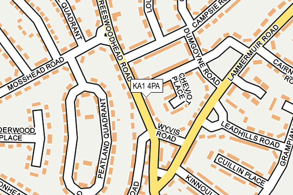 KA1 4PA map - OS OpenMap – Local (Ordnance Survey)