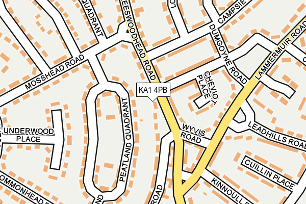 KA1 4PB map - OS OpenMap – Local (Ordnance Survey)
