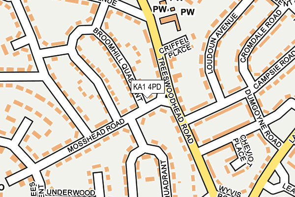KA1 4PD map - OS OpenMap – Local (Ordnance Survey)