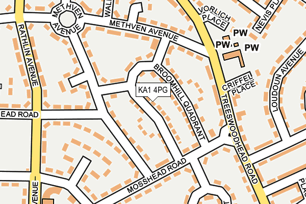KA1 4PG map - OS OpenMap – Local (Ordnance Survey)