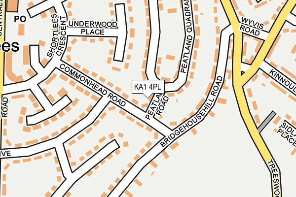 KA1 4PL map - OS OpenMap – Local (Ordnance Survey)