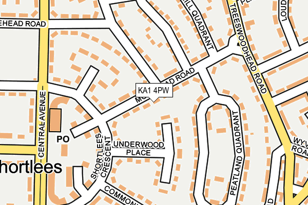 KA1 4PW map - OS OpenMap – Local (Ordnance Survey)