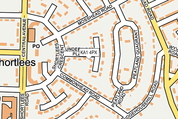 KA1 4PX map - OS OpenMap – Local (Ordnance Survey)