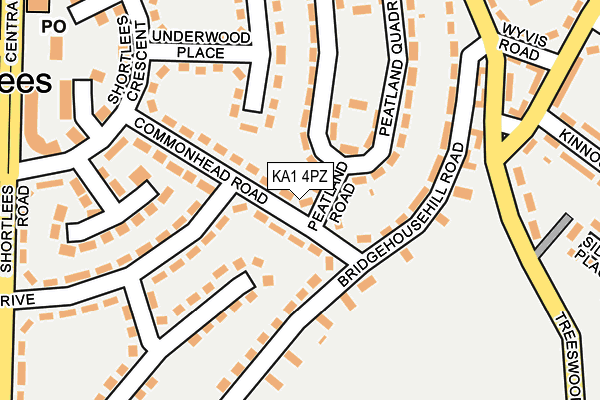 KA1 4PZ map - OS OpenMap – Local (Ordnance Survey)