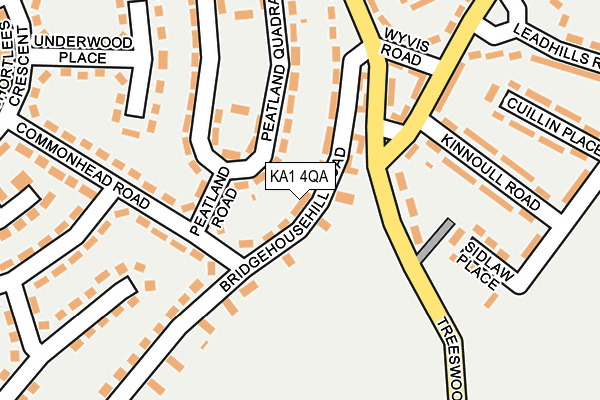 KA1 4QA map - OS OpenMap – Local (Ordnance Survey)