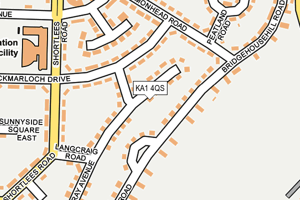 KA1 4QS map - OS OpenMap – Local (Ordnance Survey)
