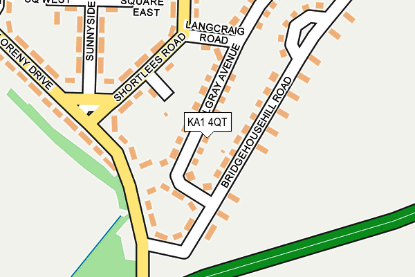 KA1 4QT map - OS OpenMap – Local (Ordnance Survey)