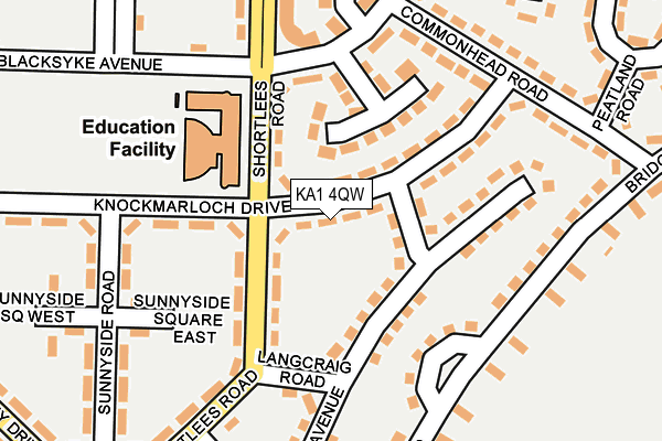 KA1 4QW map - OS OpenMap – Local (Ordnance Survey)