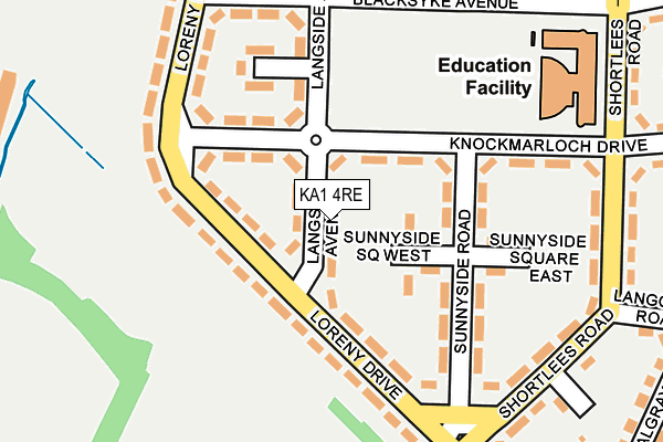 KA1 4RE map - OS OpenMap – Local (Ordnance Survey)