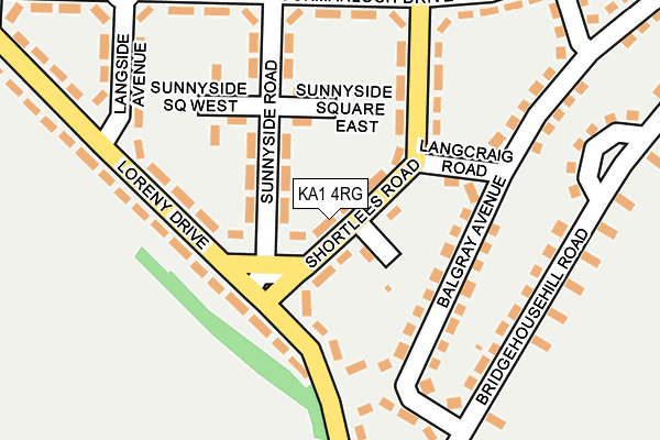 KA1 4RG map - OS OpenMap – Local (Ordnance Survey)